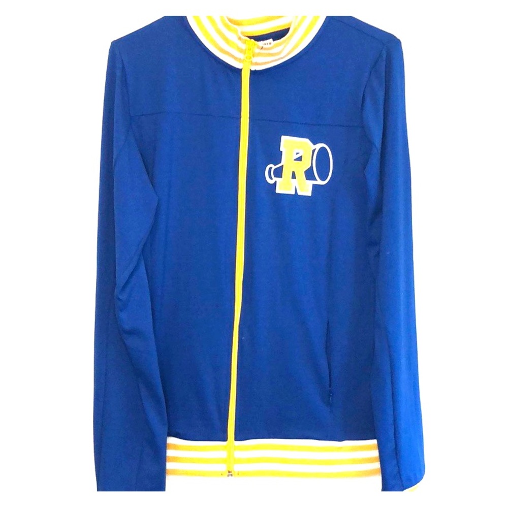 NWOT Blue and Yellow Riverdale Track Zip-Up